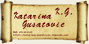 Katarina Gušatović vizit kartica